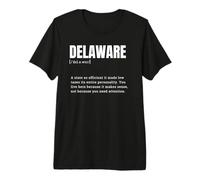 Funny Delaware State of Definiton Quote Premium T-Shirt