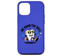 Funny Dental Design We Know The Drill - Cute Cartoon Tooth Case for iPhone 12/12 Pro