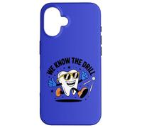 Funny Dental Design We Know The Drill - Cute Cartoon Tooth Case for iPhone 16