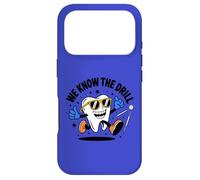Funny Dental Design We Know The Drill - Cute Cartoon Tooth Case for iPhone 17 Pro