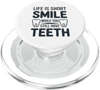 Funny Dental Humor Graphic with Teeth Illustrations PopSockets PopGrip for MagSafe