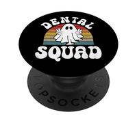 Funny Dental Squad Halloween Dentist PopSockets Adhesive PopGrip