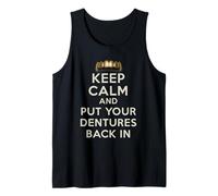 Funny Dentist Dental Dentures Teeth Dentures Wearers Tank Top