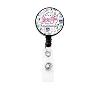 Funny Dentistry Badge Reel for Orthodontist Dentist Graduation Gift Dental Surgeon Appreciation Gift (Facial Harmony Badge)