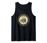 Funny Dept of National Insecurity Tired Eagle Coffee Graphic Tank Top