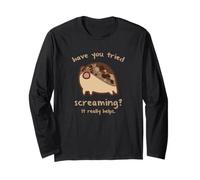 Funny Desert Rain Frog Screaming Meme Long Sleeve T-Shirt