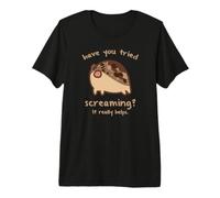 Funny Desert Rain Frog Screaming Meme Premium T-Shirt