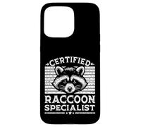 Funny Design Certified Raccoon Specialist Humor Outfit Case for iPhone 15 Pro Max
