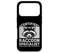Funny Design Certified Raccoon Specialist Humor Outfit Case for iPhone 17 Pro