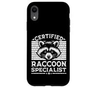 Funny Design Certified Raccoon Specialist Humor Outfit Case for iPhone XR