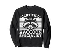 Funny Design Certified Raccoon Specialist Humor Outfit Sweatshirt