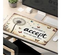 Funny Desk Accessories For Work Accept What Is; Embrace What Will Be Mouse Pad Big Mouse Pad Cute Mousepad