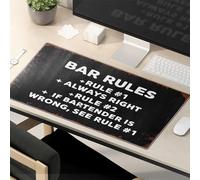 Funny Desk Accessories For Work Bar Rules: Always Right Mouse Pad The Mouse Pad Funny Funny Mouse Pads For Desk