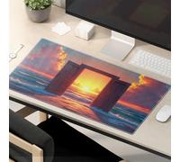 Funny Desk Accessories For Work Door To Serenity: Sunset At The Sea Mouse Pad The Mouse Pad Funny Funny Mouse Pads For Desk