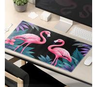 Funny Desk Accessories For Work Exotic Pink Flamingos In Tropical Paradise Mouse Pad The Mouse Pad Funny Funny Mouse Pads For Desk