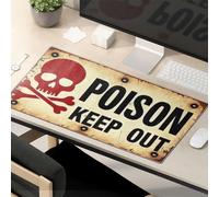 Funny Desk Accessories For Work Poison Warning: Keep Out Mouse Pad The Mouse Pad Funny Funny Mouse Pads For Desk