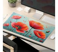 Funny Desk Accessories For Work Red Poppy Flowers In Bloom Mouse Pad The Mouse Pad Funny Funny Mouse Pads For Desk