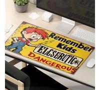 Funny Desk Accessories For Work Remember, Electricity Is Dangerous. Be Careful! Mouse Pad Funny Lunch Mouse Pad Mouse Pads For Desk