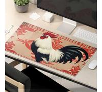 Funny Desk Accessories For Work Rooster With Red And Black Feathers Mouse Pad The Mouse Pad Funny Funny Mouse Pads For Desk