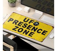 Funny Desk Accessories For Work Ufo Presence Zone Warning Sign Mouse Pad The Mouse Pad Funny Funny Mouse Pads For Desk