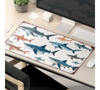 Funny Desk Accessories For Work Various Types Of Sharks Illustrated. Mouse Pad Crazy Mouse Pad Mousepads