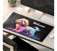 Funny Desk Accessories For Work Welcome To The Colorful World Of Dogs Mouse Pad The Mouse Pad Funny Funny Mouse Pads For Desk