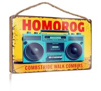Funny Desk Live Signs Vintage Boombox With Bold Text. Rustic Kitchen Decor And Accessories Fall Signs Fo(23X35CM)