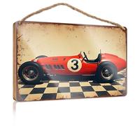 Funny Desk Live Signs Vintage Race Car With Number 3 On Display. Rustic Kitchen Decor And Accessories Fall Signs Fo(23X35CM)