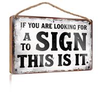 Funny Desk Signs If You Are Looking For A Sign To This Is It. Decor For Bedroom Camper Decor(20X30CM)