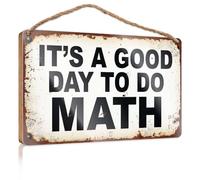 Funny Desk Signs It's A Good Day To Do Math. Decor For Bedroom Camper Decor(15X28CM)