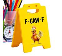 Funny Desk Signs,Novelty Rooster Pattern Home Decoration,Novelty Chicken Sign for Table Decor | for Dorm Bedroom Den Hotel Meeting Tables Workstations Counter Bar Farmhouse Shelf