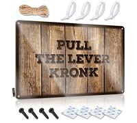 Funny Desk Signs Pull The Lever Kronk Sign Funny Coffee Signs Decaor Sign(20X30CM)