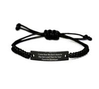 Funny Developer Gifts from Friends to Favorite Developers, Adjustable Rope Bracelet for Men, Women, Coworkers, and Family on Birthday