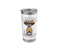Funny Devon Rex Local Taco Dealer Cinco De Mayo Cats Stainless Steel Insulated Tumbler