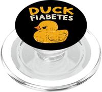 Funny Diabetes Awareness I Duck Fiabetes I Cool Rubber Duck PopSockets PopGrip for MagSafe