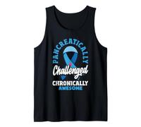 Funny Diabetes Awareness T1D T2D Diabetic Pancreas Tank Top