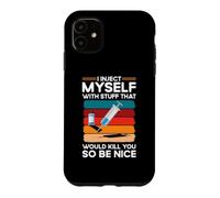 Funny Diabetic Type 1 Diabetes T1D I Inject Myself Insulin Case for iPhone 11
