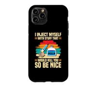 Funny Diabetic Type 1 Diabetes T1D I Inject Myself Insulin Case for iPhone 11 Pro