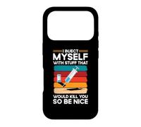Funny Diabetic Type 1 Diabetes T1D I Inject Myself Insulin Case for iPhone 17 Pro
