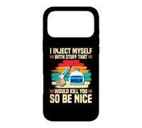 Funny Diabetic Type 1 Diabetes T1D I Inject Myself Insulin Case for iPhone 17 Pro Max
