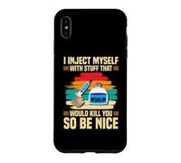 Funny Diabetic Type 1 Diabetes T1D I Inject Myself Insulin Case for iPhone XS Max