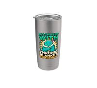 Funny Diagnosis Diagnosed with Chronic Blanket Dependence Stainless Steel Insulated Tumbler