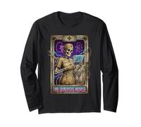 Funny Dialysis Nurse Skeleton Tarot Card Long Sleeve T-Shirt