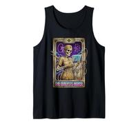 Funny Dialysis Nurse Skeleton Tarot Card Tank Top