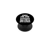 Funny Dibs On The Bartender Girlfriend Wife Bartending PopSockets Adhesive PopGrip
