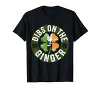 Funny Dibs on the Ginger St. Patrick’s Day Shamrock Tee T-Shirt