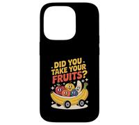 Funny Did You Take Your Fruits Retro Cartoon Case for iPhone 14 Pro