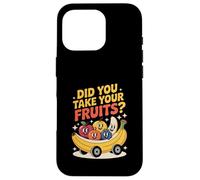 Funny Did You Take Your Fruits Retro Cartoon Case for iPhone 16 Pro