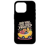 Funny Did You Take Your Fruits Retro Cartoon Case for iPhone 16 Pro