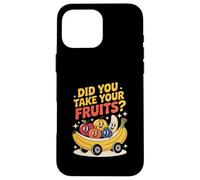 Funny Did You Take Your Fruits Retro Cartoon Case for iPhone 16 Pro Max